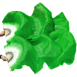 Веер-вейл для танцев 2 шт 57см х 1,8м №3, зеленый