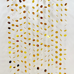 Гирлянда "Кружочки" на проволоке 3м, золото