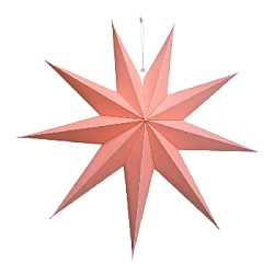 Звезда девятиконечная 60 см, персиковый