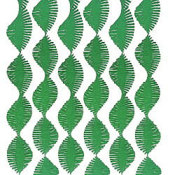 Гирлянда из гофрированной бумаги 280х15 см, зеленый