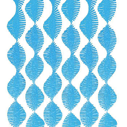 Гирлянда из гофрированной бумаги 280х15 см, синий